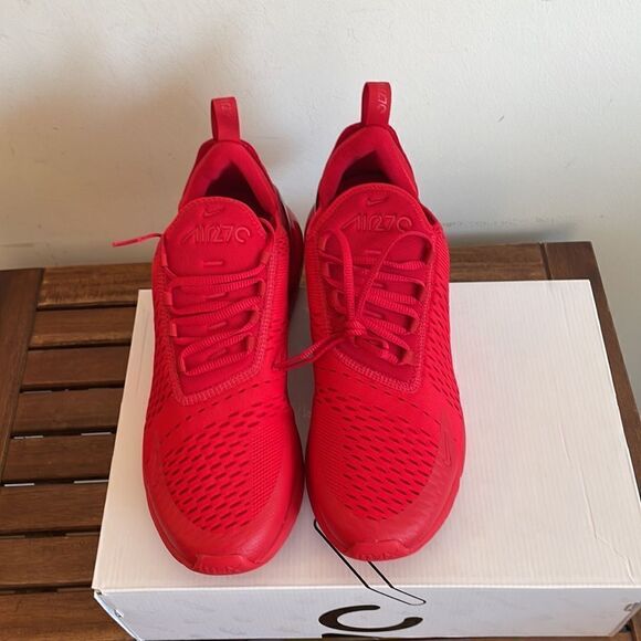 Nike Air Max 270 University Red USA Men Size 10/UK 9/EU 44(CV7544-600) - Picture 4 of 13